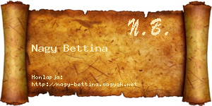 Nagy Bettina névjegykártya